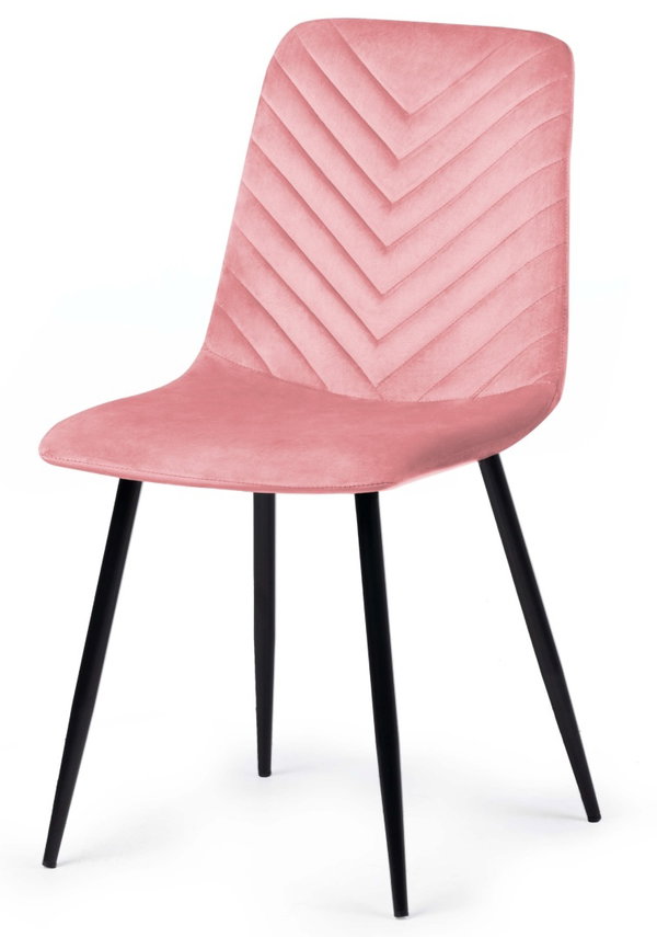 Krzeso tapicerowane TRIO VELVET PINK